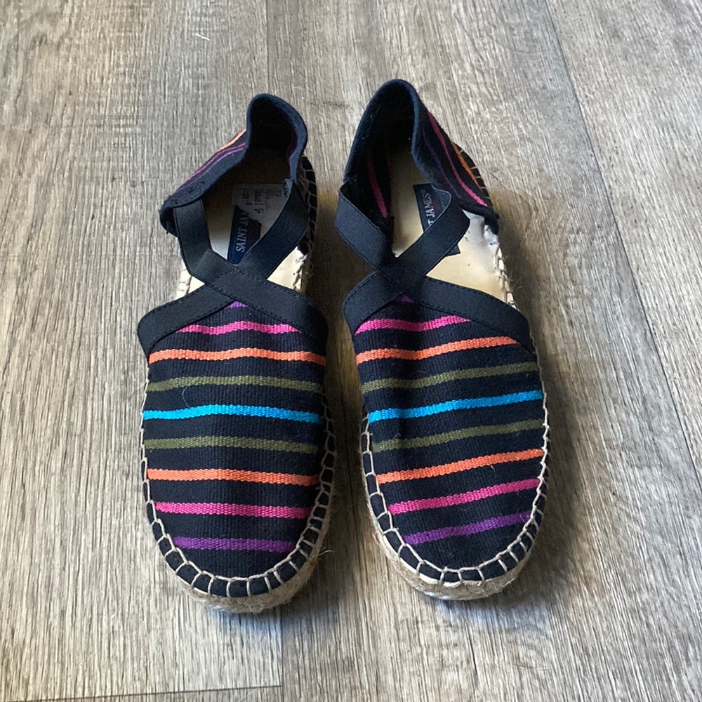 Saint James striped multi color espadrilles size 39 / US 8